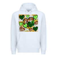 White St. Patrick's Day hearts tumbler Premium Hoodie - Neo Western