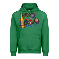 Emerald red white beer and boozed Urban Hoodie - CowhideDigitalArt