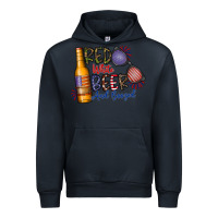 Navy red white beer and boozed Urban Hoodie - CowhideDigitalArt
