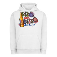 Pigment Lunar Rock red white beer and boozed Urban Hoodie - CowhideDigitalArt