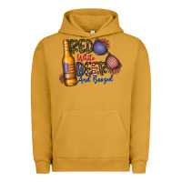 Pigment Peanut Butter red white beer and boozed Urban Hoodie - CowhideDigitalArt