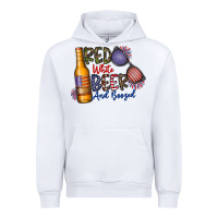 White red white beer and boozed Urban Hoodie - CowhideDigitalArt