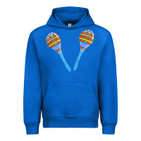 Cobalt blue maracas Urban Hoodie - FaDigitalArtStudio