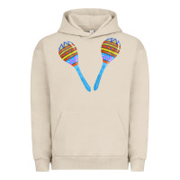 Pigment French Oak blue maracas Urban Hoodie - FaDigitalArtStudio