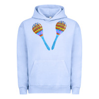 Pigment Grape Ice blue maracas Urban Hoodie - FaDigitalArtStudio