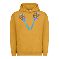 Pigment Peanut Butter blue maracas Urban Hoodie - FaDigitalArtStudio