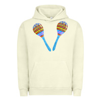 Pigment Pistachio blue maracas Urban Hoodie - FaDigitalArtStudio