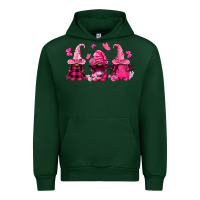 Forest Green breast cancer afro gnomies Urban Hoodie - FaDigitalArtStudio