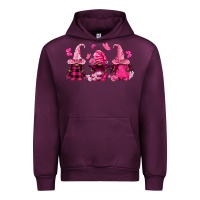 Mauve Wine breast cancer afro gnomies Urban Hoodie - FaDigitalArtStudio