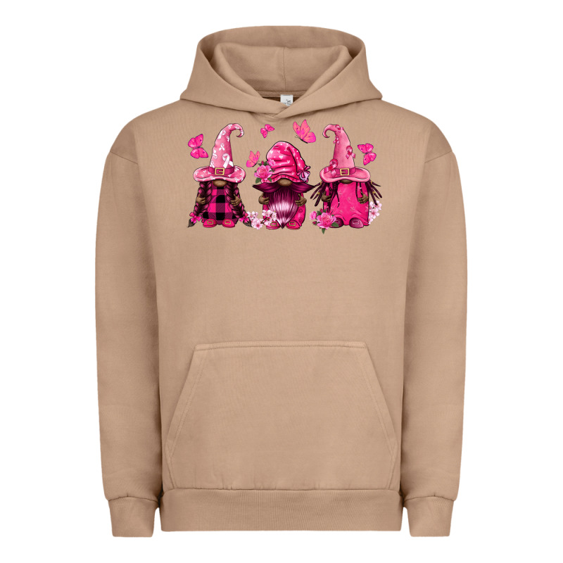 Breast Cancer Afro Gnomies Urban Hoodie by FaDigitalArtStudio | Teevron