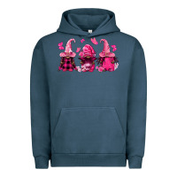 Pigment Midnight Navy breast cancer afro gnomies Urban Hoodie - FaDigitalArtStudio