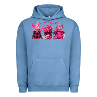 Pigment Pebble Blue breast cancer afro gnomies Urban Hoodie - FaDigitalArtStudio