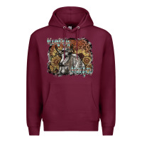 Burgundy howdy heifer Premium Hoodie - SublimationCraftShop