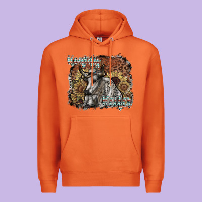 Howdy Heifer Premium Hoodie Designed By Sublimationcraftshop