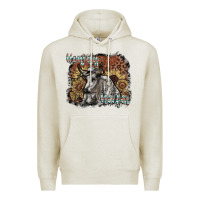 Oatmeal Heather howdy heifer Premium Hoodie - SublimationCraftShop