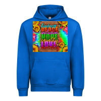 Cobalt kindness peace inclusion hope equality love diversity Urban Hoodie - HRA Design Shop