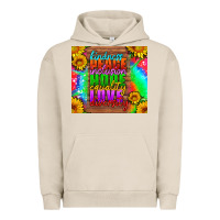 Pigment French Oak kindness peace inclusion hope equality love diversity Urban Hoodie - HRA Design Shop