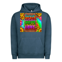 Pigment Midnight Navy kindness peace inclusion hope equality love diversity Urban Hoodie - HRA Design Shop