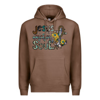 Chestnut jesus is the anchor of my soul Premium Hoodie - SublimationCraftShop