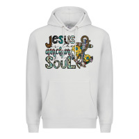Dove Grey jesus is the anchor of my soul Premium Hoodie - SublimationCraftShop