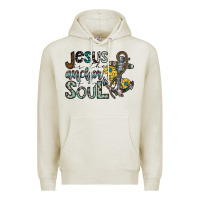 Oatmeal Heather jesus is the anchor of my soul Premium Hoodie - SublimationCraftShop