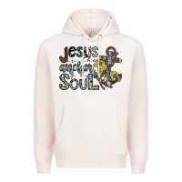 Pale Pink jesus is the anchor of my soul Premium Hoodie - SublimationCraftShop