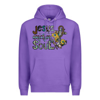 Purple jesus is the anchor of my soul Premium Hoodie - SublimationCraftShop