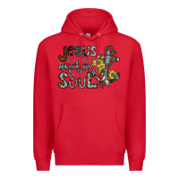 Red jesus is the anchor of my soul Premium Hoodie - SublimationCraftShop