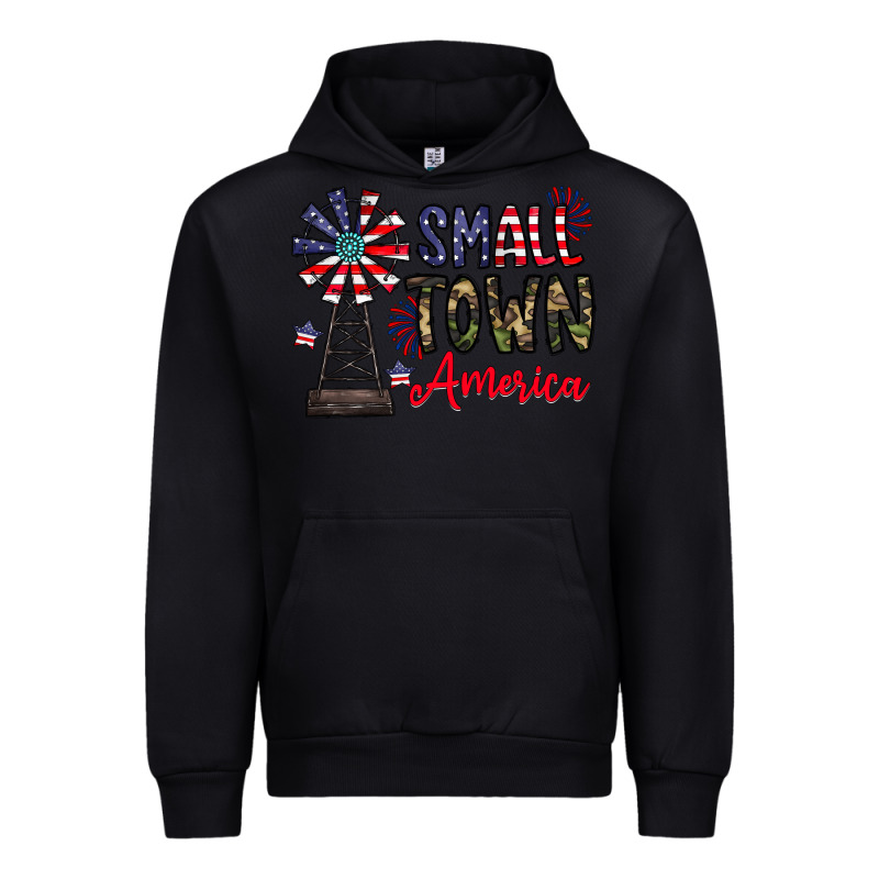 Small Town America Urban Hoodie by CowhideDigitalArt | Teevron