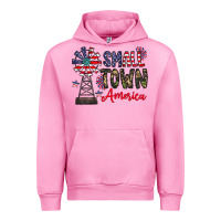 Fuchsia Pink small town america Urban Hoodie - CowhideDigitalArt