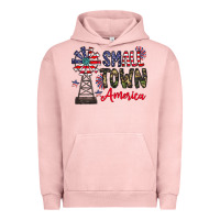 Pigment Salmon small town america Urban Hoodie - CowhideDigitalArt