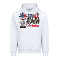 White small town america Urban Hoodie - CowhideDigitalArt