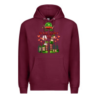 Burgundy im the wine lover elf Premium Hoodie - FaDigitalArtStudio