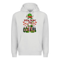 Dove Grey im the wine lover elf Premium Hoodie - FaDigitalArtStudio