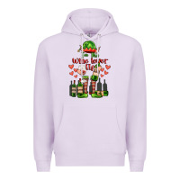 Lilac im the wine lover elf Premium Hoodie - FaDigitalArtStudio