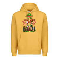 Mustard im the wine lover elf Premium Hoodie - FaDigitalArtStudio