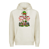 Oatmeal Heather im the wine lover elf Premium Hoodie - FaDigitalArtStudio