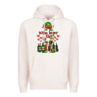 Pale Pink im the wine lover elf Premium Hoodie - FaDigitalArtStudio