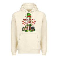 Sandshell im the wine lover elf Premium Hoodie - FaDigitalArtStudio