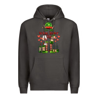 Smoke im the wine lover elf Premium Hoodie - FaDigitalArtStudio