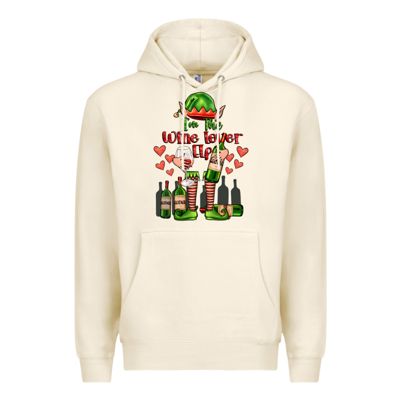 Im The Wine Lover Elf Premium Hoodie by FaDigitalArtStudio | Teevron