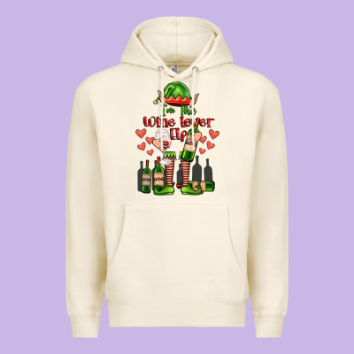 Im The Wine Lover Elf Premium Hoodie Designed By Fadigitalartstudio