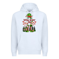 White im the wine lover elf Premium Hoodie - FaDigitalArtStudio