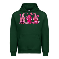Forest Green breast cancer gnomies Urban Hoodie - FaDigitalArtStudio