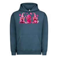 Pigment Midnight Navy breast cancer gnomies Urban Hoodie - FaDigitalArtStudio