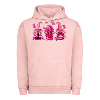 Pigment Salmon breast cancer gnomies Urban Hoodie - FaDigitalArtStudio