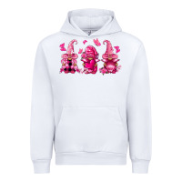White breast cancer gnomies Urban Hoodie - FaDigitalArtStudio