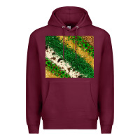 Burgundy St. Patrick's Day leopard cowhide glitter tumbler Premium Hoodie - Neo Western