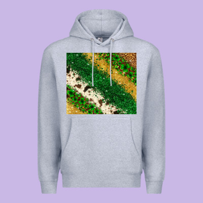 St. Patrick's Day Leopard Cowhide Glitter Tumbler Premium Hoodie Designed By Neo Western