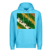 Ocean Blue St. Patrick's Day leopard cowhide glitter tumbler Premium Hoodie - Neo Western